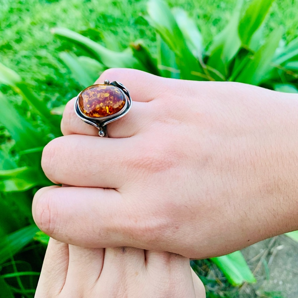 Vintage Amber Ring